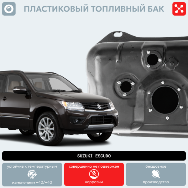 Бензобак Suzuki Escudo пластиковый (BP) - 56 л